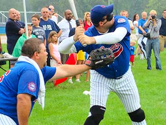 Chicago Comet (leagally blind team) Plays Baseball